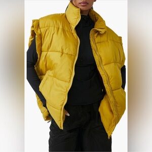 FP Movement by Free People Mustard Puffer Vest